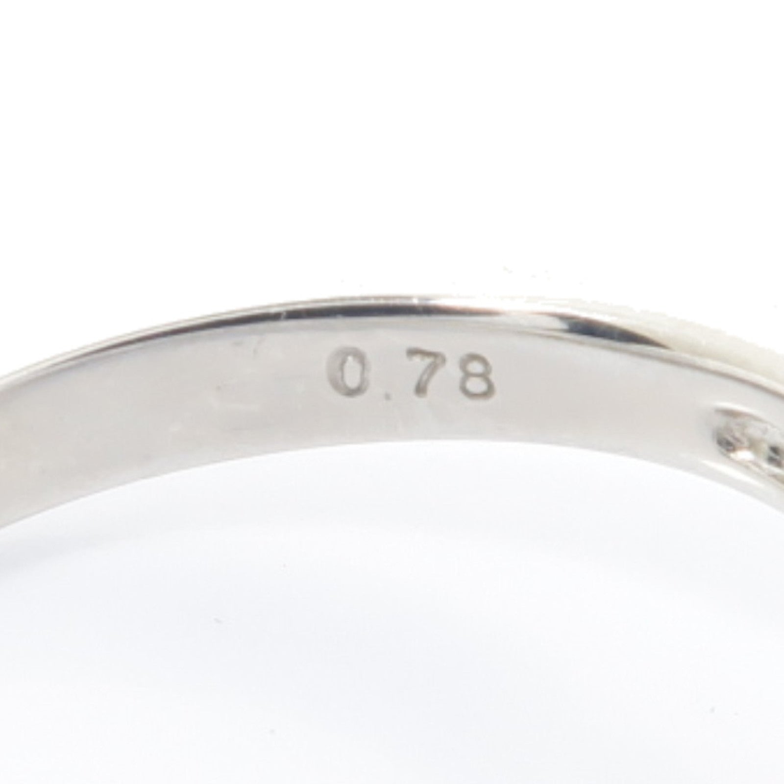 JEWELRY PT900鉑金Diamond Ring 0.92ct/0.78ct鑽石戒指US#6