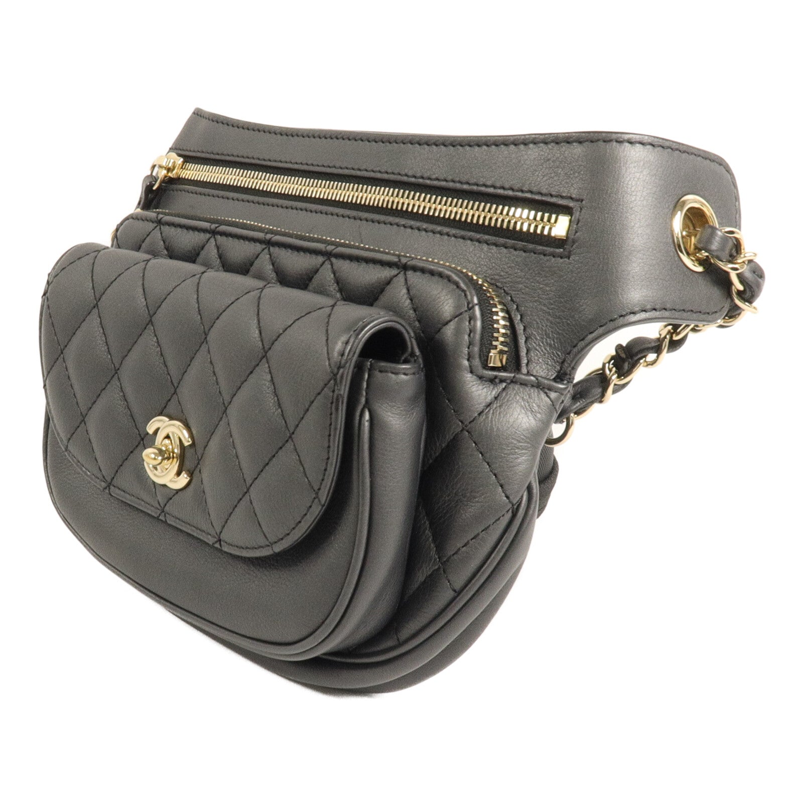 CHANEL 牛皮皮革Waist Bag腰包