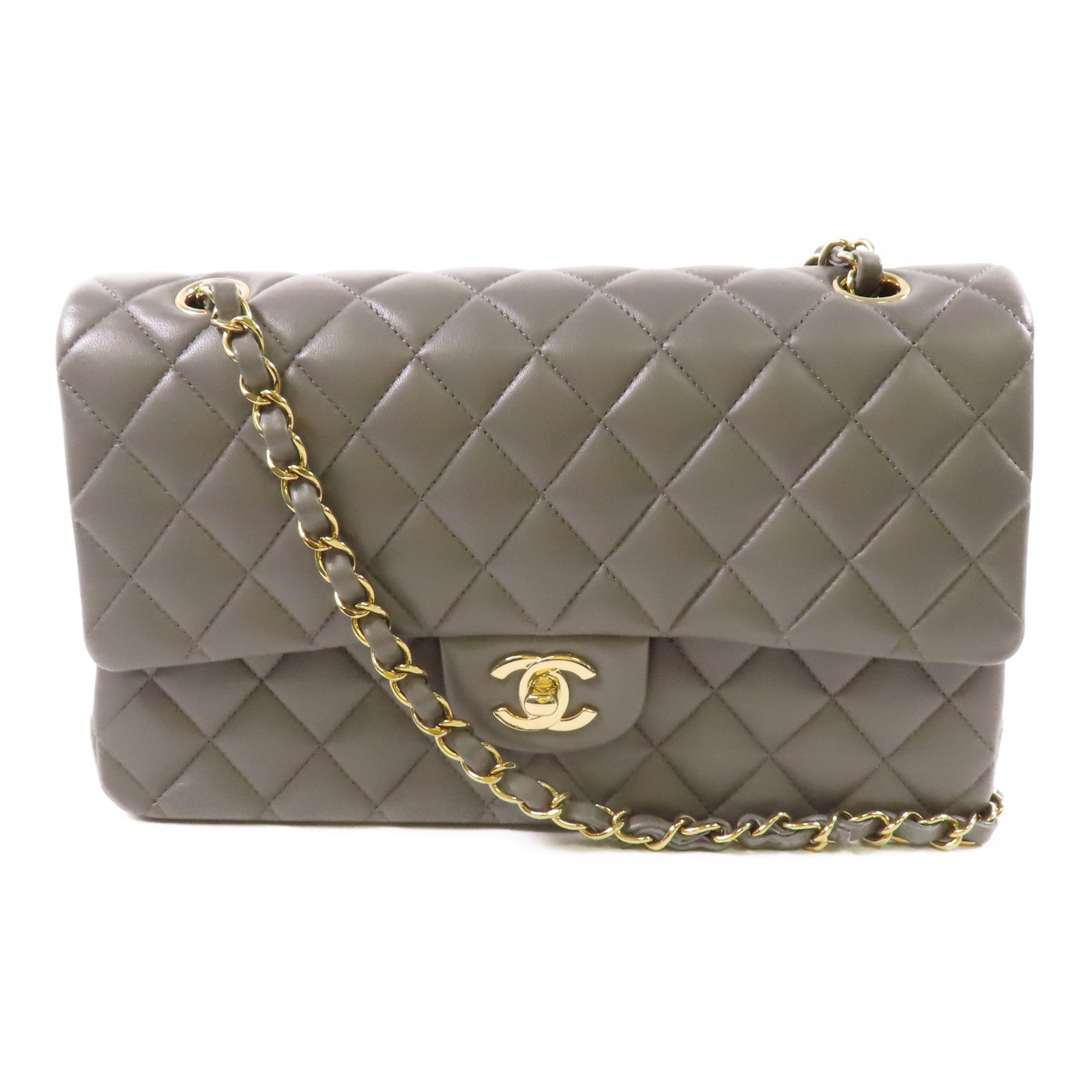 CHANEL 【激減優惠】羊皮皮革Classic 25金扣鏈帶肩背袋