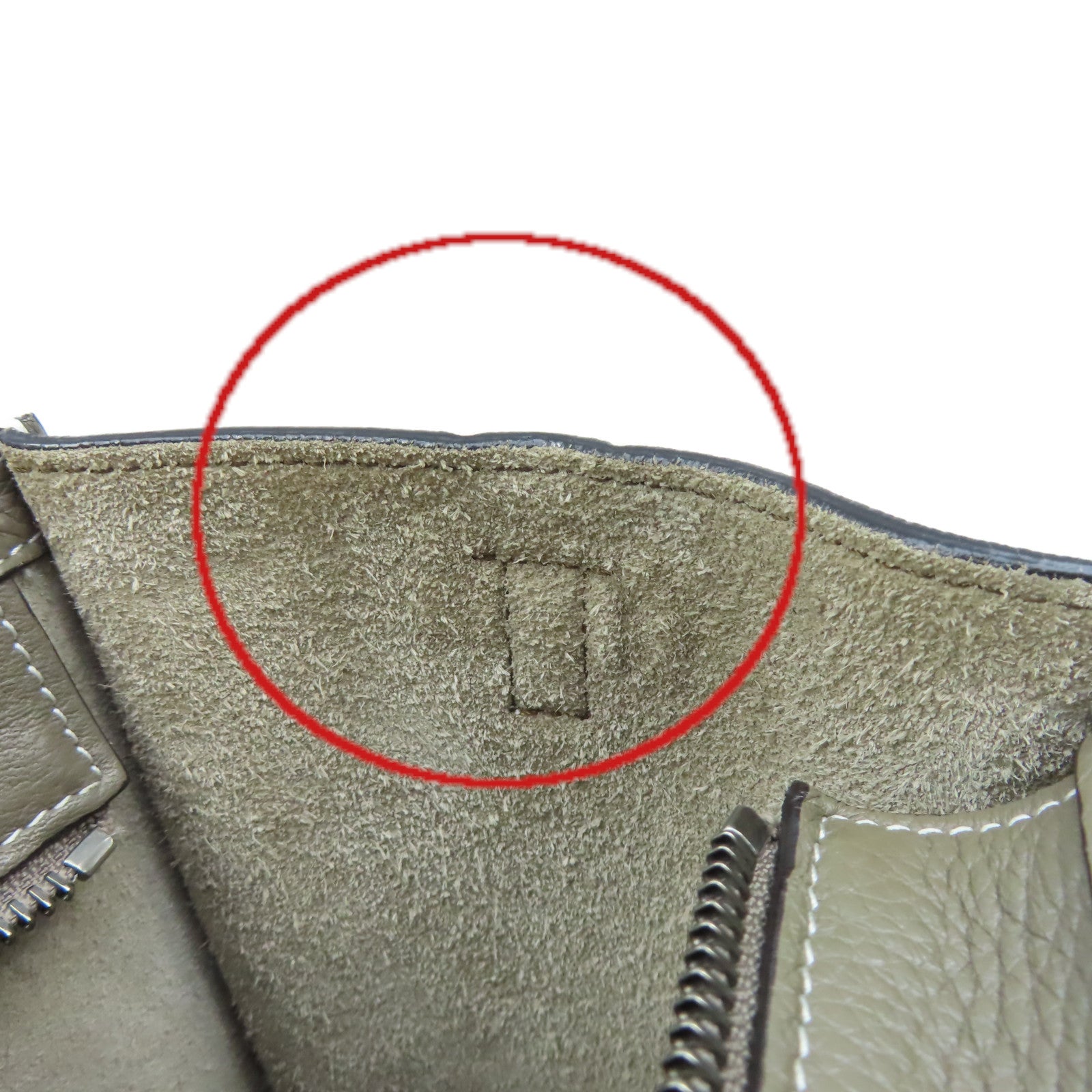 CELINE 【激減優惠】牛皮皮革Nano Luggage Shoulder Bag銀扣手挽肩背兩用袋灰色