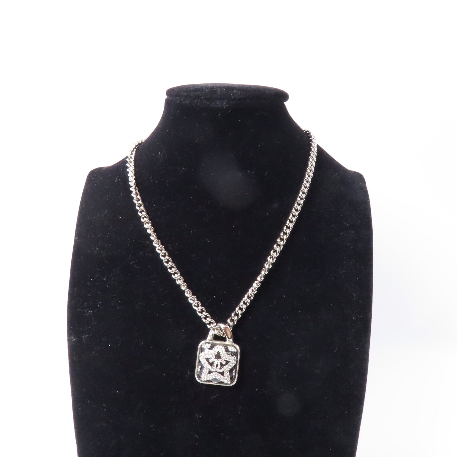CHANEL 金屬Necklace項鍊銀色