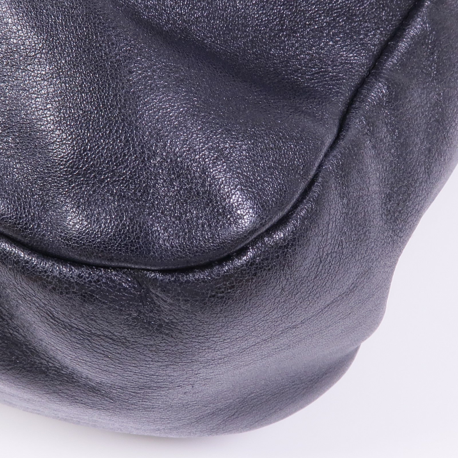 CHANEL 牛皮皮革Chain Shoulder銀扣鏈帶肩背袋