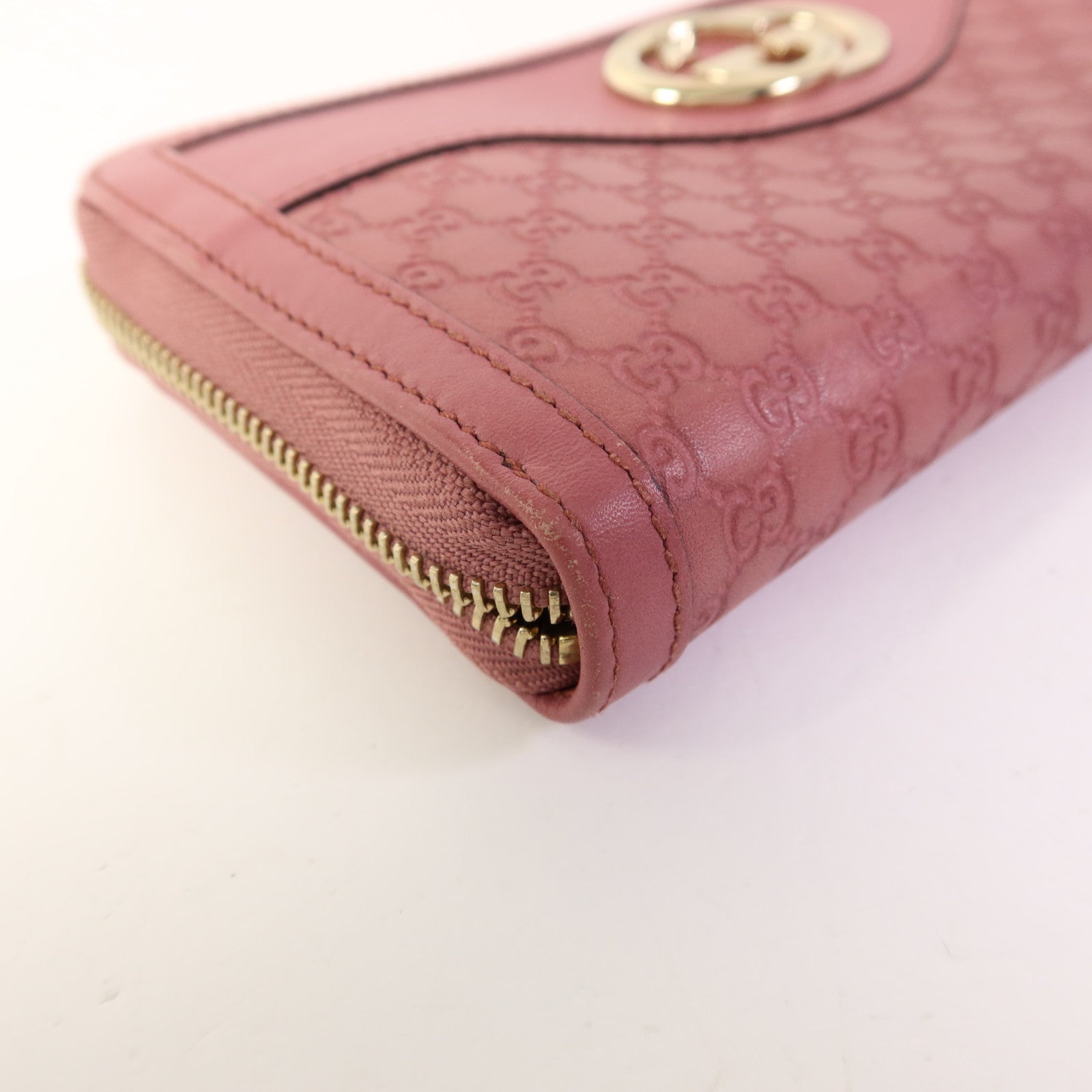 GUCCI 牛皮皮革Long Wallet金扣長錢包