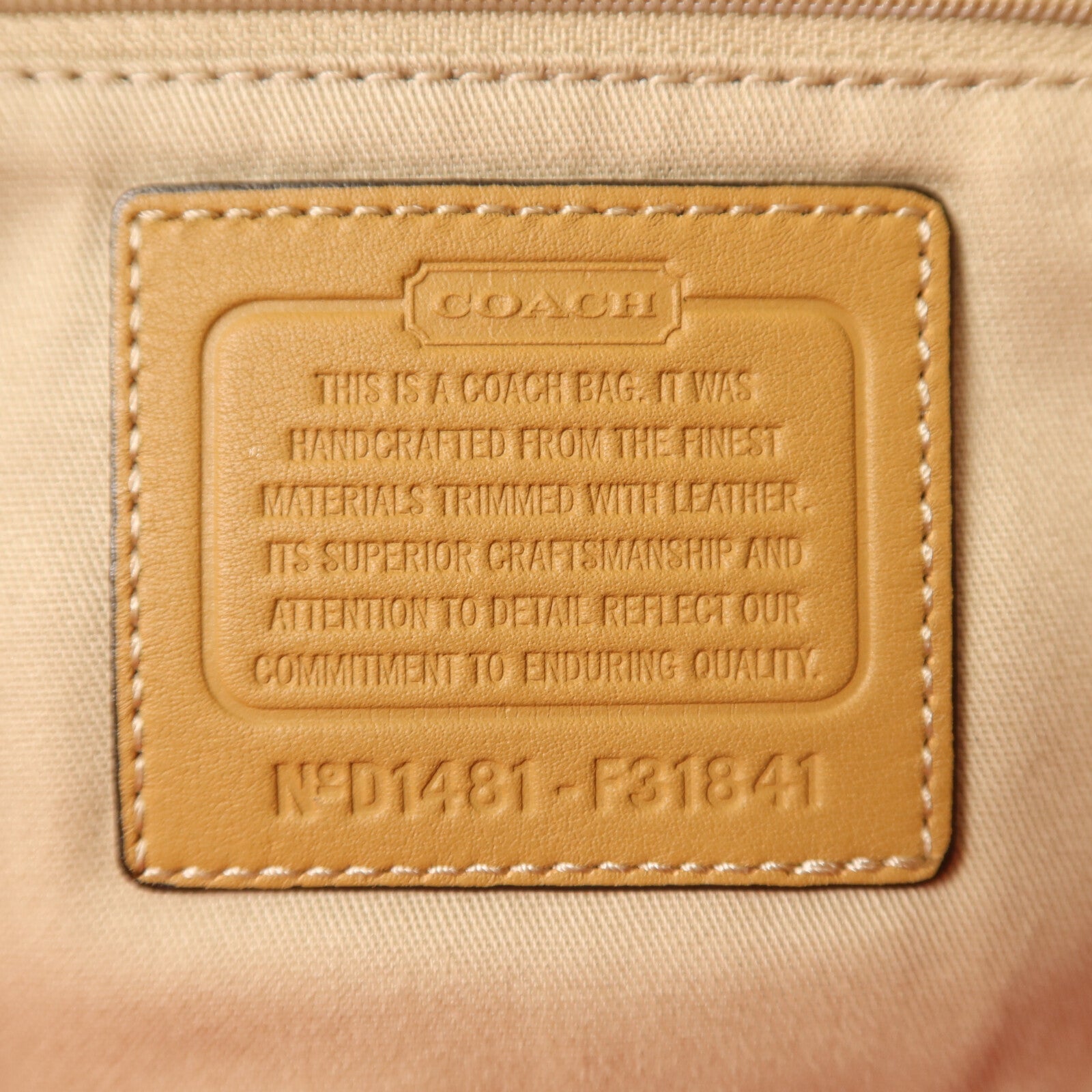 COACH 【激減優惠】帆布2 Way Shoulder銀扣手挽肩背兩用袋