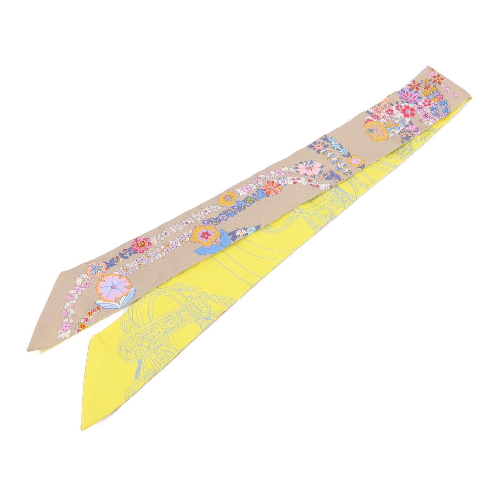 HERMES 絲質Twilly絲巾