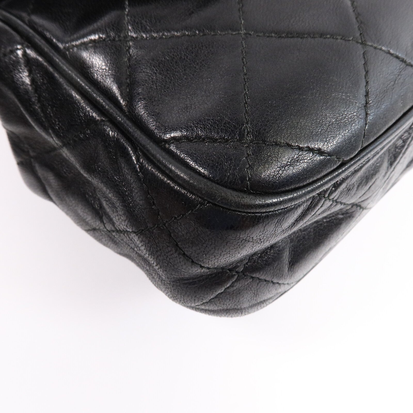 CHANEL 羊皮皮革Vintage Chain Shoulder鏈帶肩背袋