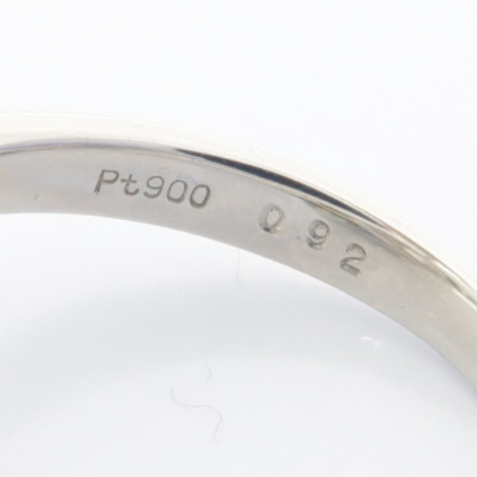 JEWELRY PT900鉑金Diamond Ring 0.92ct/0.78ct鑽石戒指US#6