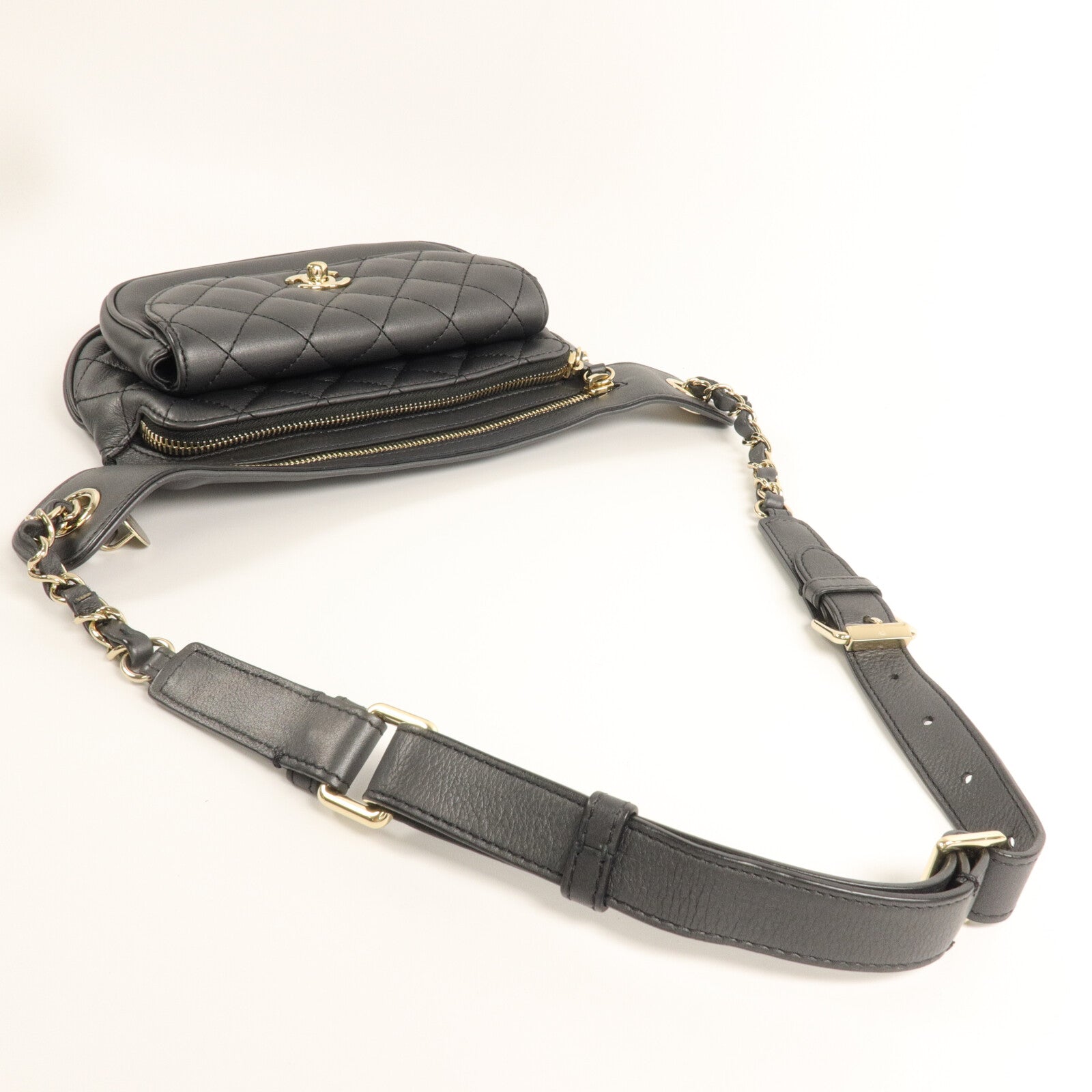 CHANEL 牛皮皮革Waist Bag腰包