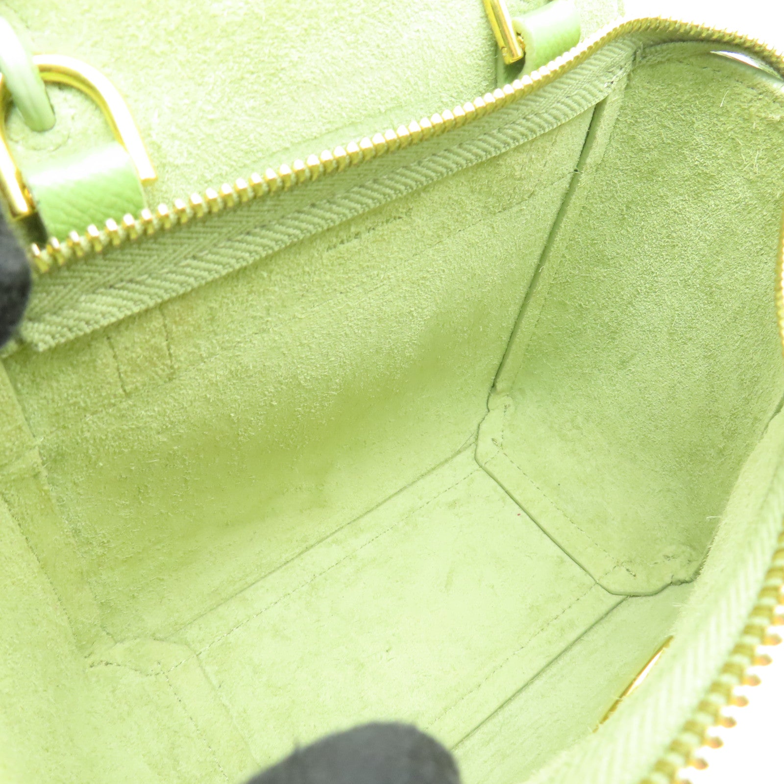 CELINE 【清倉大減價】牛皮皮革Pico Belt Bag金扣手挽肩背兩用袋綠色