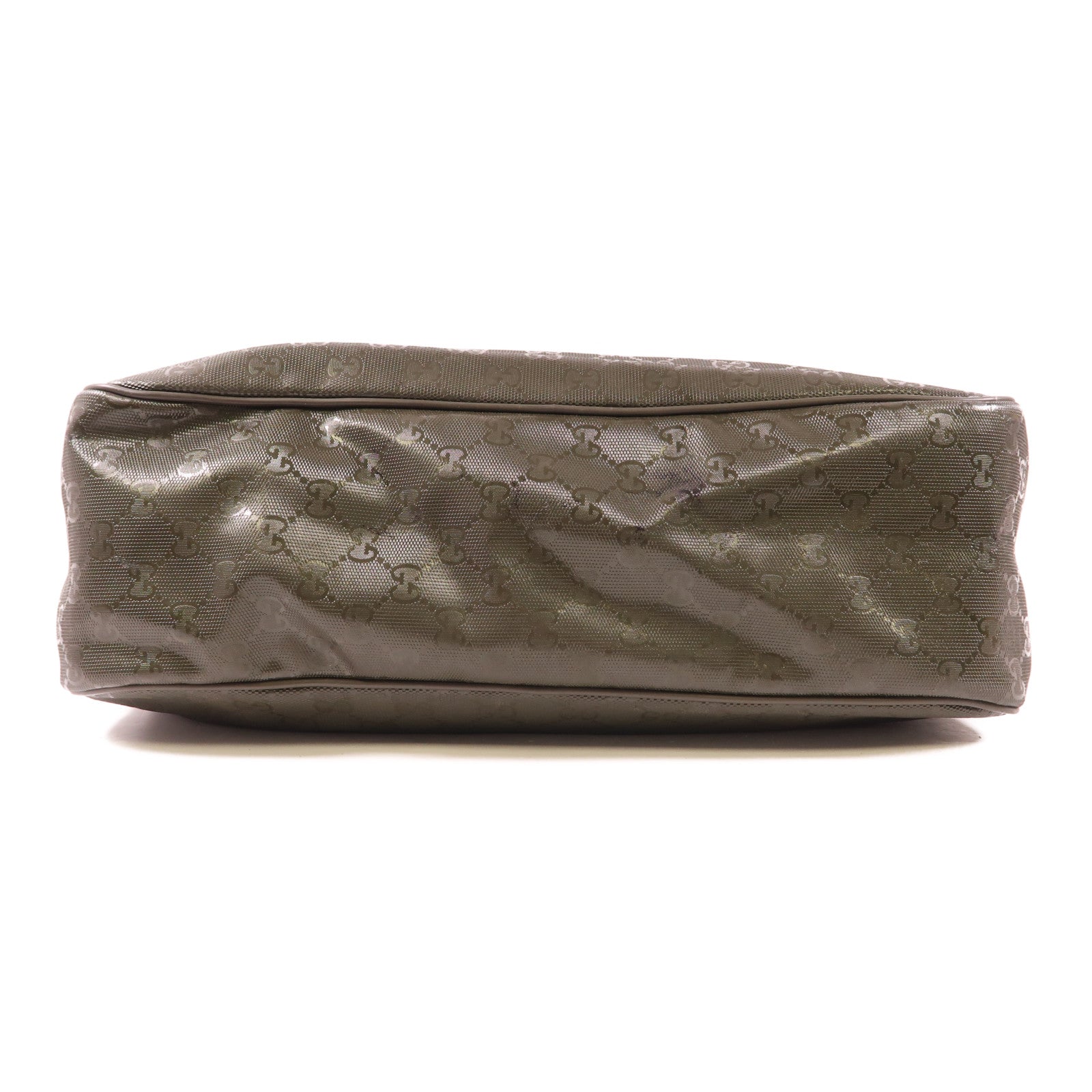 GUCCI GG SHW Shoulder Bag 211107 Coated Canvas Green