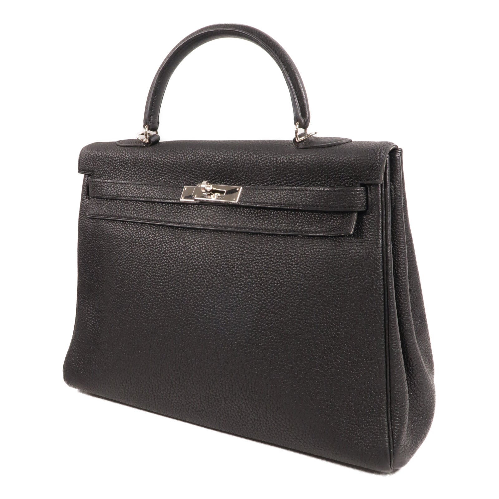 HERMES Togo皮革Kelly 35手挽肩背兩用袋Noir