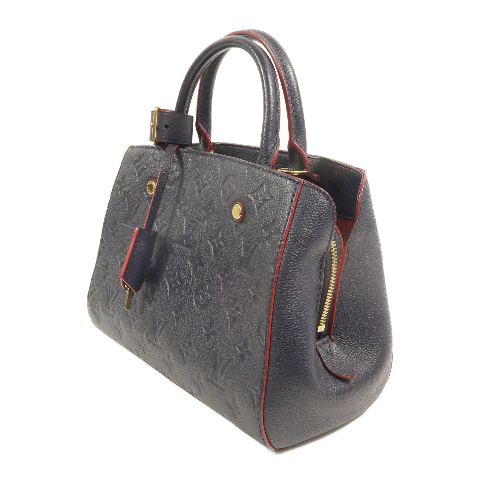 LOUIS VUITTON Monogram Empreinte Montaigne BB手挽肩背兩用袋