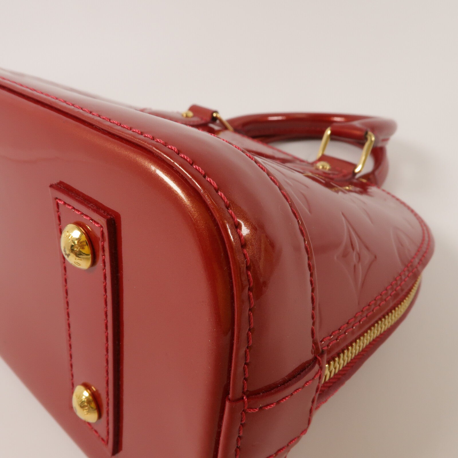 LOUIS VUITTON Monogram Vernis Alma BB手挽肩背兩用袋