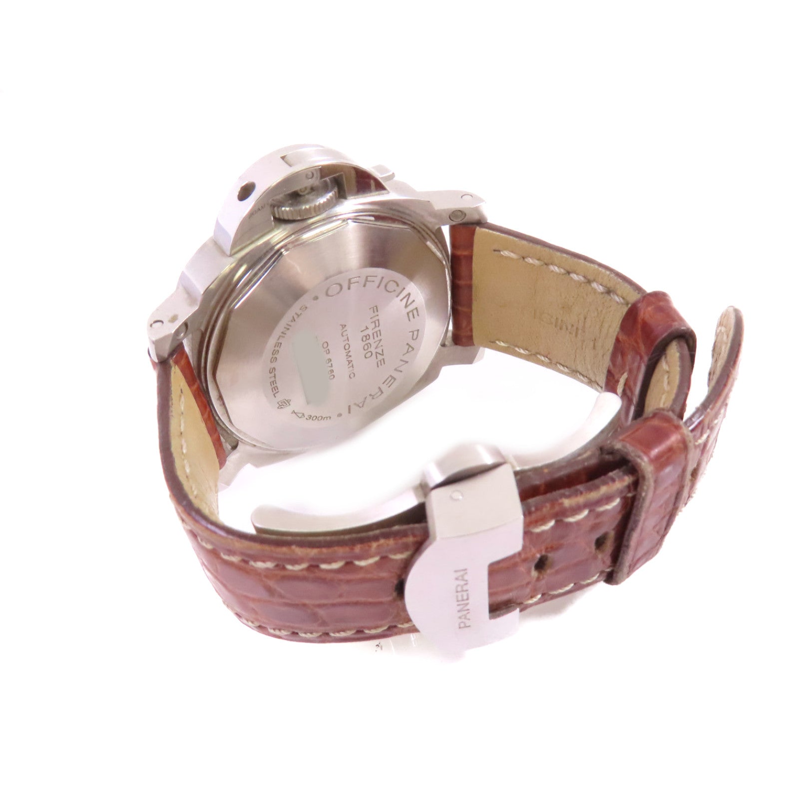 PANERAI Luminor Marina Watch不鏽鋼/皮帶自動機芯手錶黑色