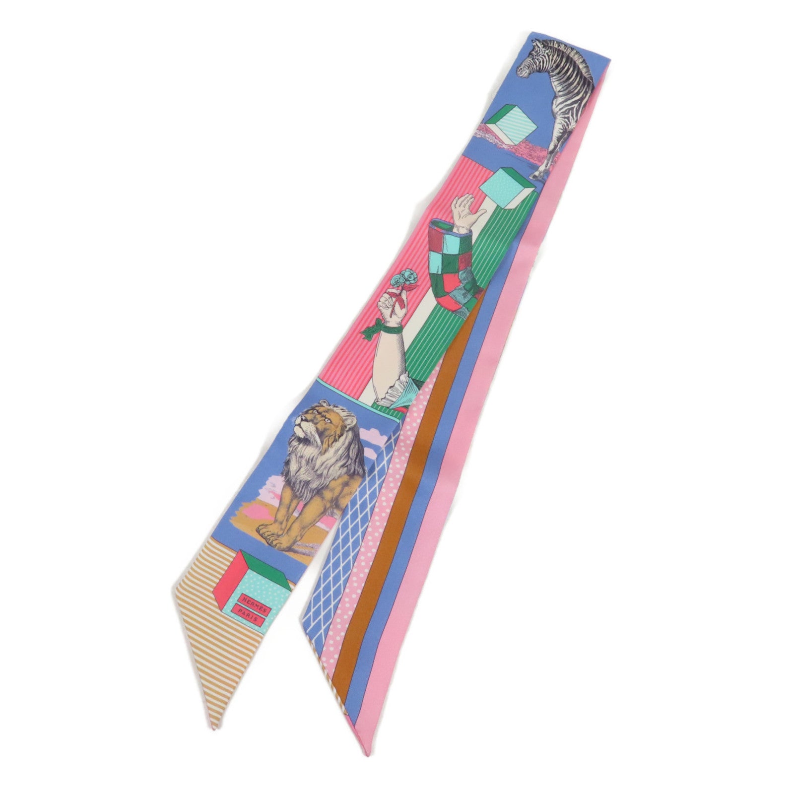 HERMES 絲質Twilly絲巾