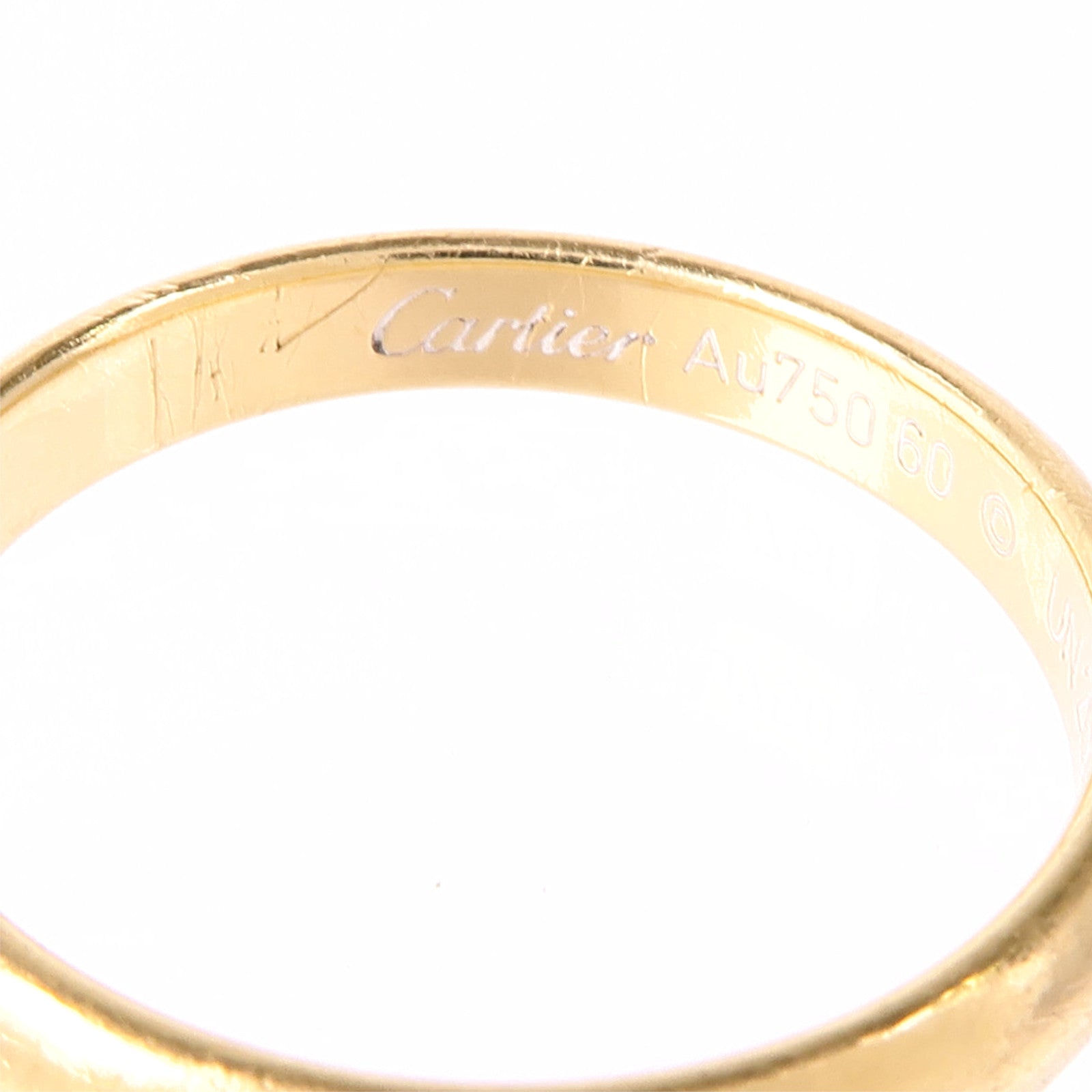 CARTIER 18K黃金1895 Wedding Ring戒指Cartier#60/US#9