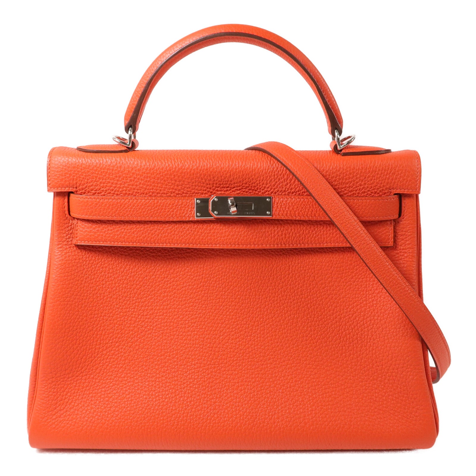 HERMES Togo皮革Kelly 32手挽肩背兩用袋Capucine
