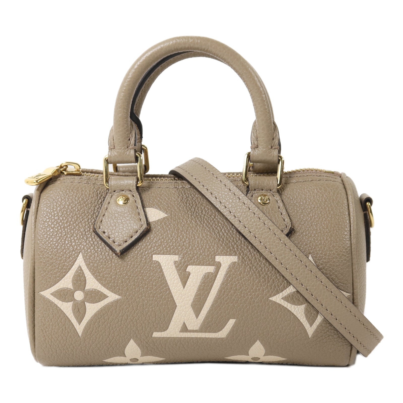 LOUIS VUITTON Monogram Empreinte Nano Speedy手挽肩背兩用袋
