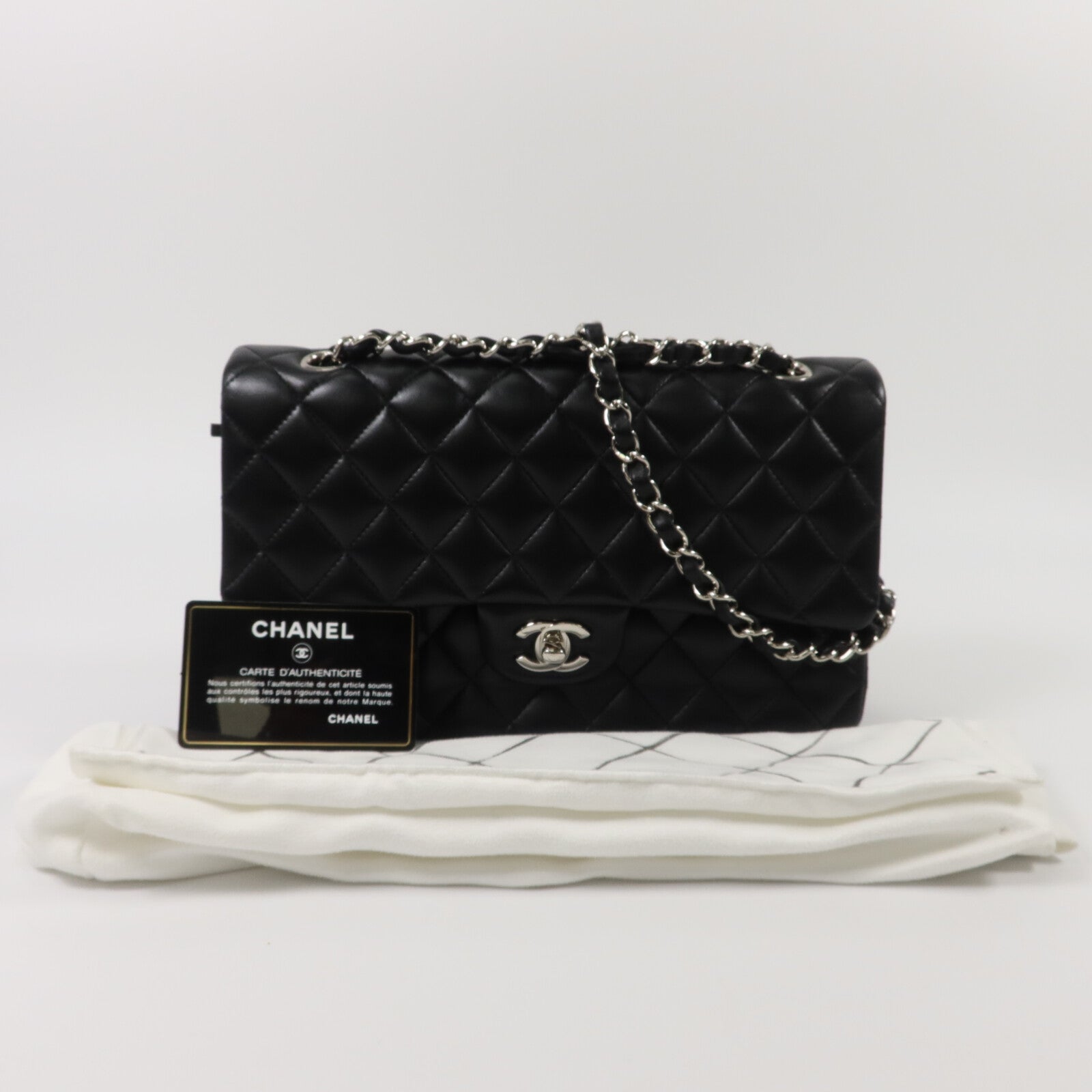 CHANEL 羊皮皮革Classic 25鏈帶肩背袋