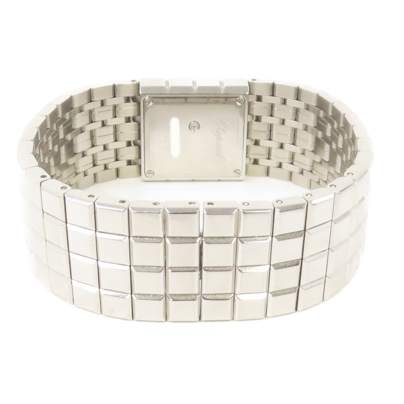 Chopard Ice Cube不鏽鋼手錶石英機芯銀色