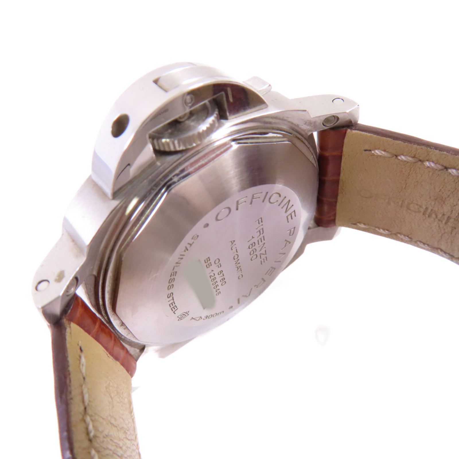 PANERAI Luminor Marina Watch不鏽鋼/皮帶自動機芯手錶黑色