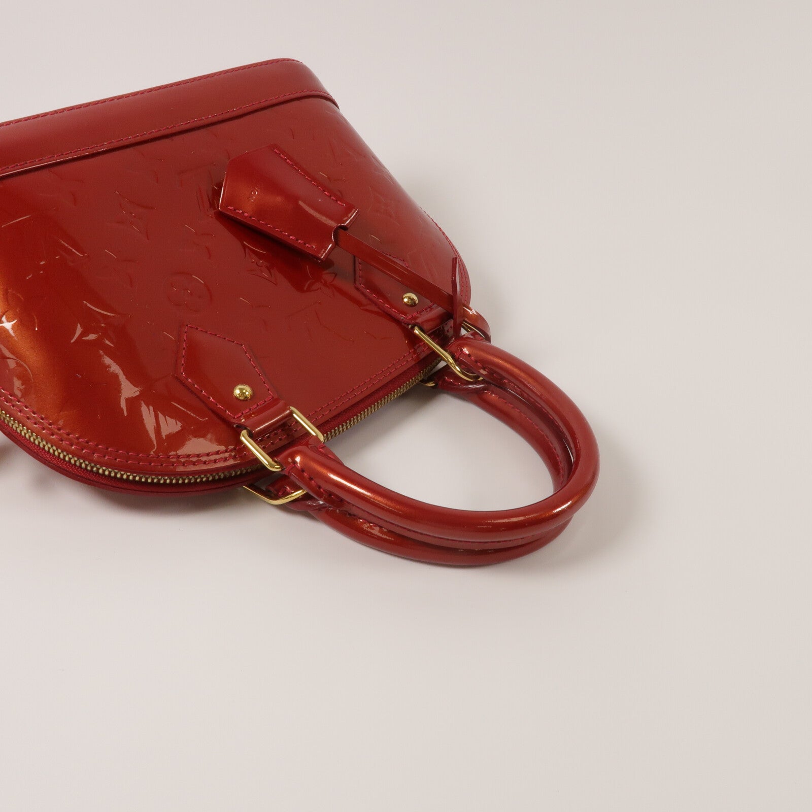 LOUIS VUITTON Monogram Vernis Alma BB手挽肩背兩用袋