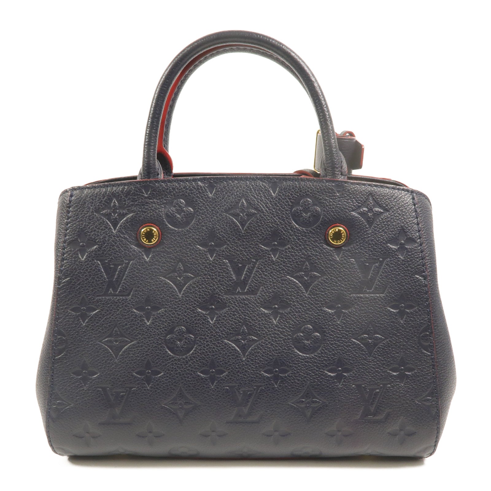 LOUIS VUITTON Monogram Empreinte Montaigne BB手挽肩背兩用袋