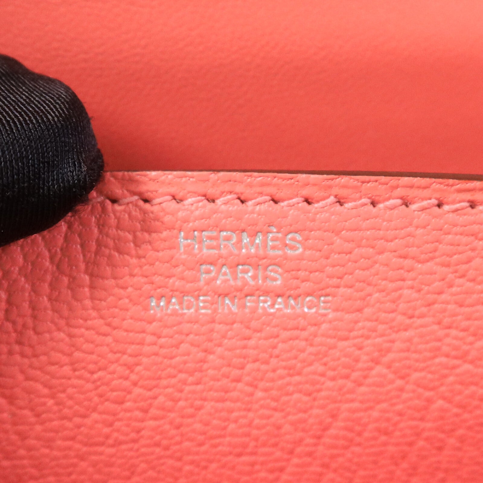 HERMES Chevre皮革Verrou Mini鏈帶肩背袋Rose Lipstick