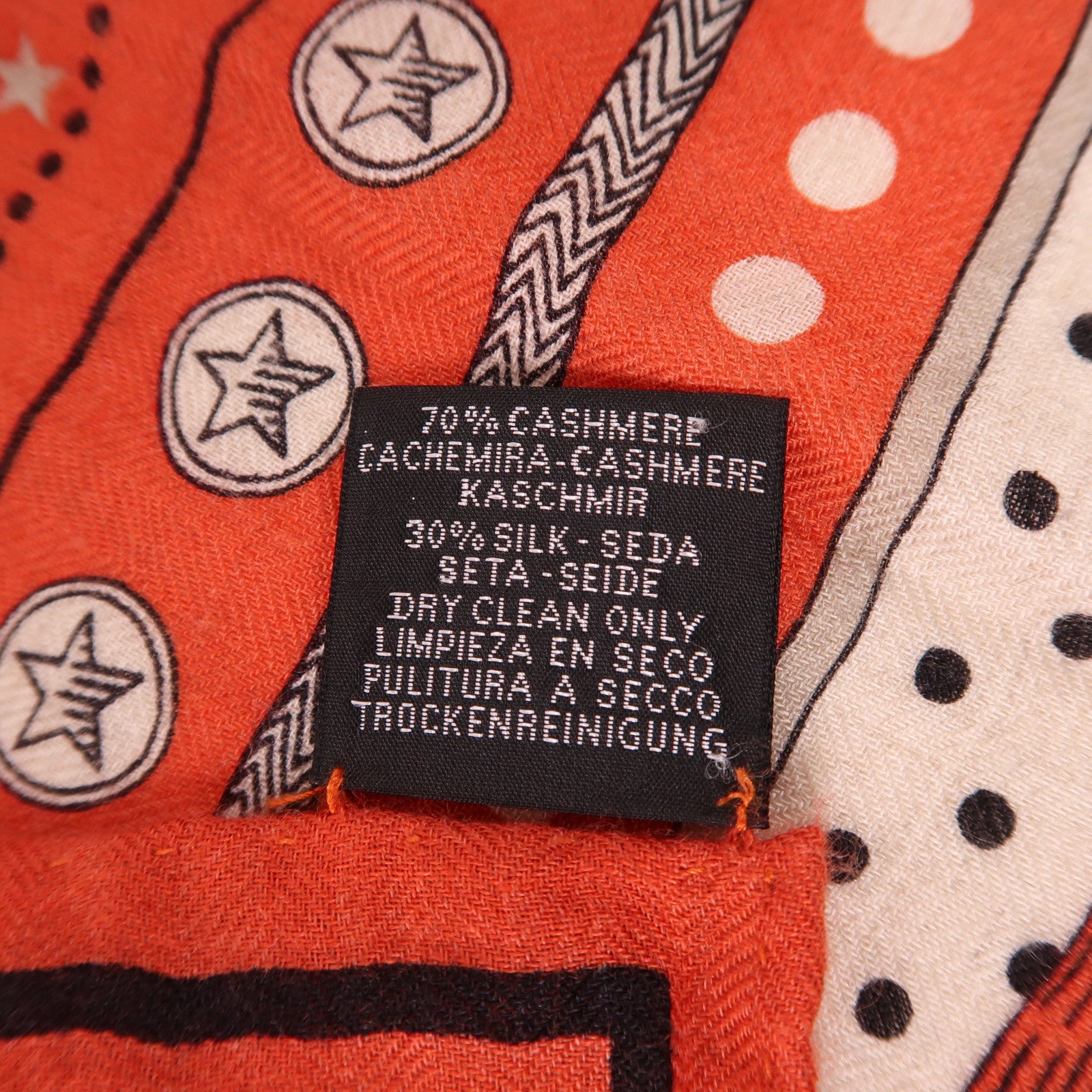 HERMES 羊絨/絲質Scarf 140X140絲巾Rouge Tomate