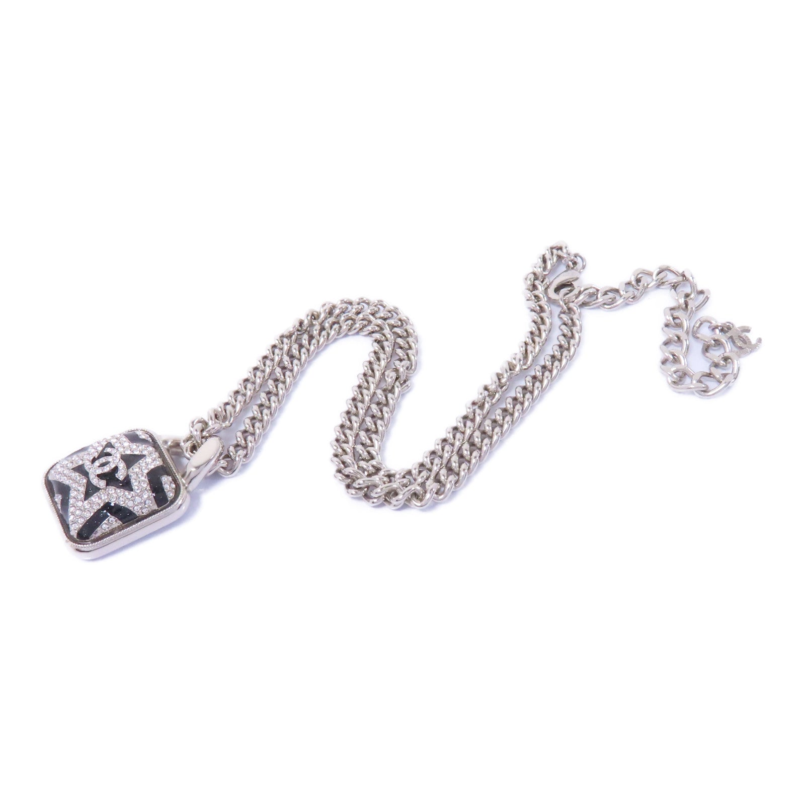 CHANEL 金屬Necklace項鍊銀色