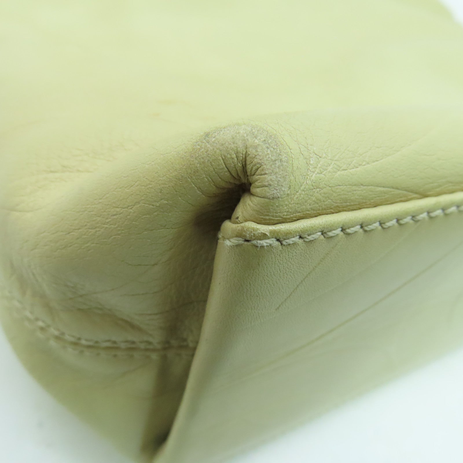 CHANEL 羊皮皮革Shoulder Bag肩背袋米色