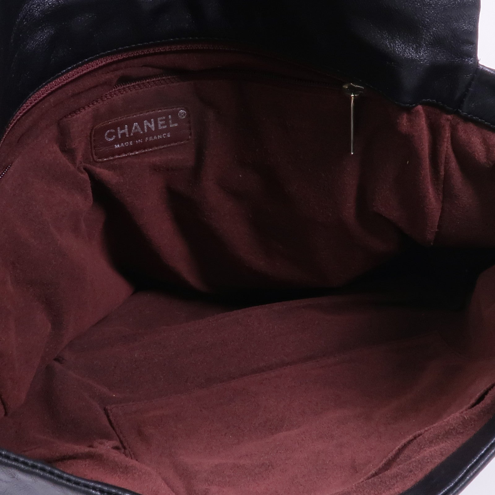 CHANEL 牛皮皮革Chain Shoulder銀扣鏈帶肩背袋