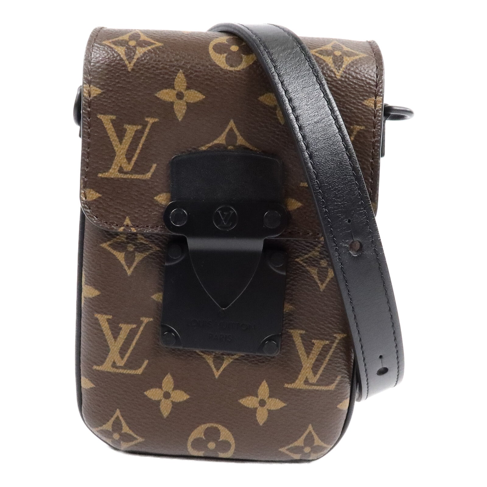 LOUIS VUITTON Monogram Macassar S-Lock肩背袋