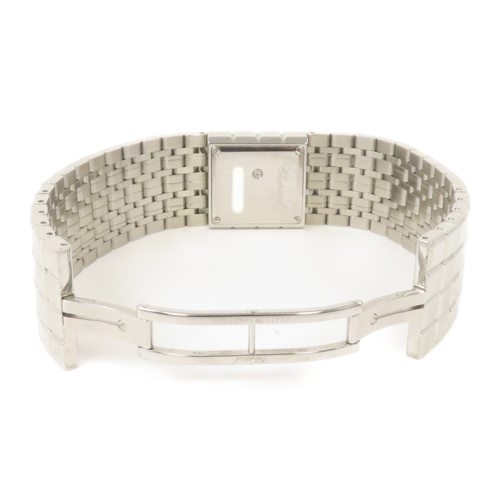 Chopard Ice Cube不鏽鋼手錶石英機芯銀色