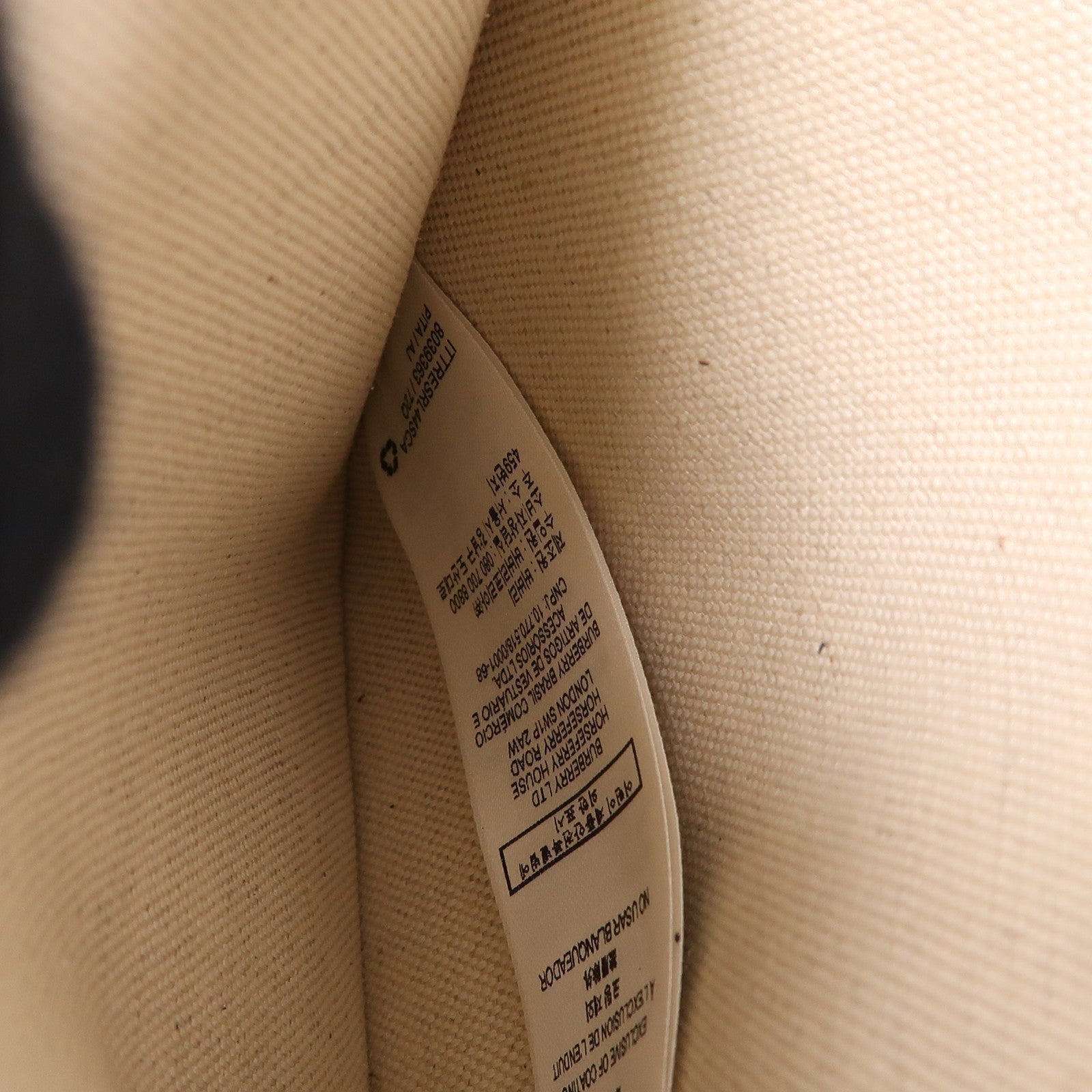 BURBERRY 帆布/皮革Mini Tri-Tone Pocket Bag金扣手挽肩背兩用袋