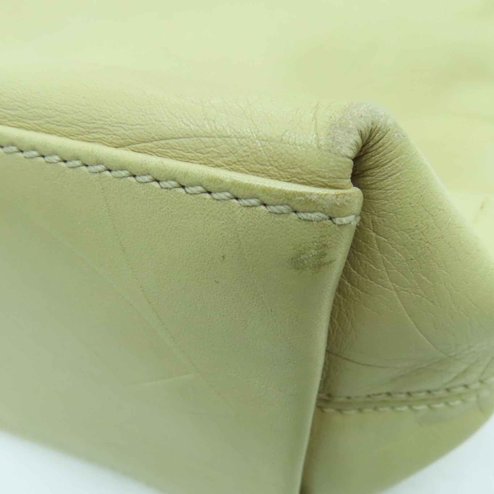 CHANEL 羊皮皮革Shoulder Bag肩背袋米色