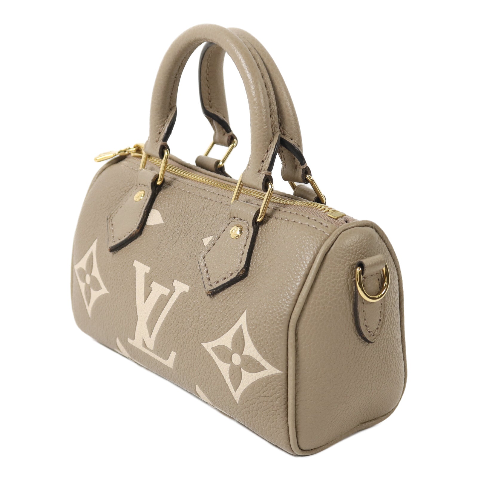 LOUIS VUITTON Monogram Empreinte Nano Speedy手挽肩背兩用袋