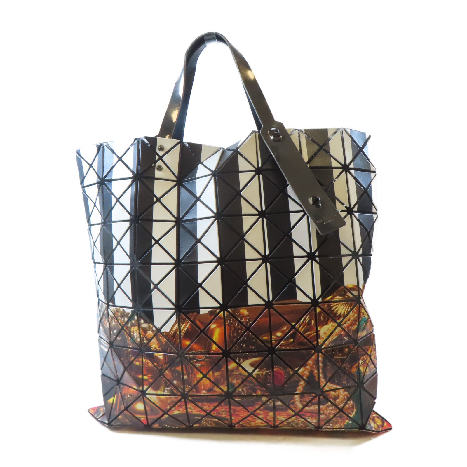 BAO BAO ISSEYMIYAKE PVC Tote Bag手挽袋黑色/白色/啡色