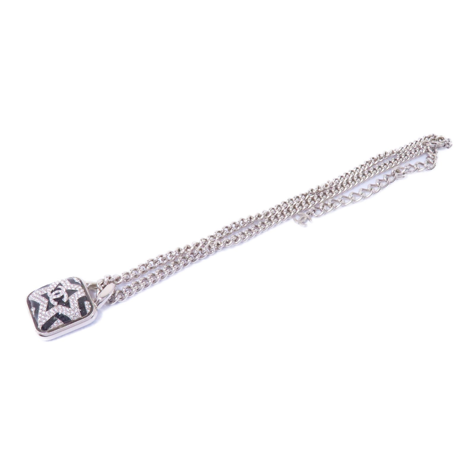 CHANEL 金屬Necklace項鍊銀色