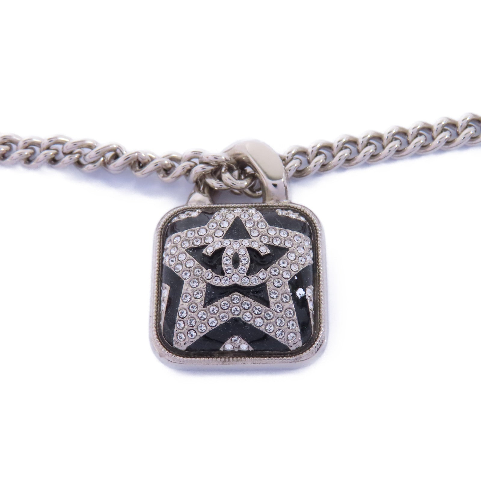 CHANEL 金屬Necklace項鍊銀色