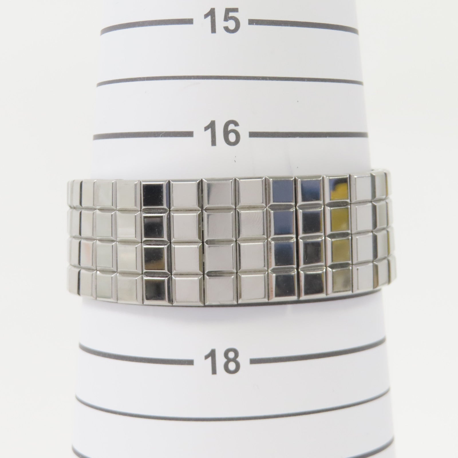Chopard Ice Cube不鏽鋼手錶石英機芯銀色