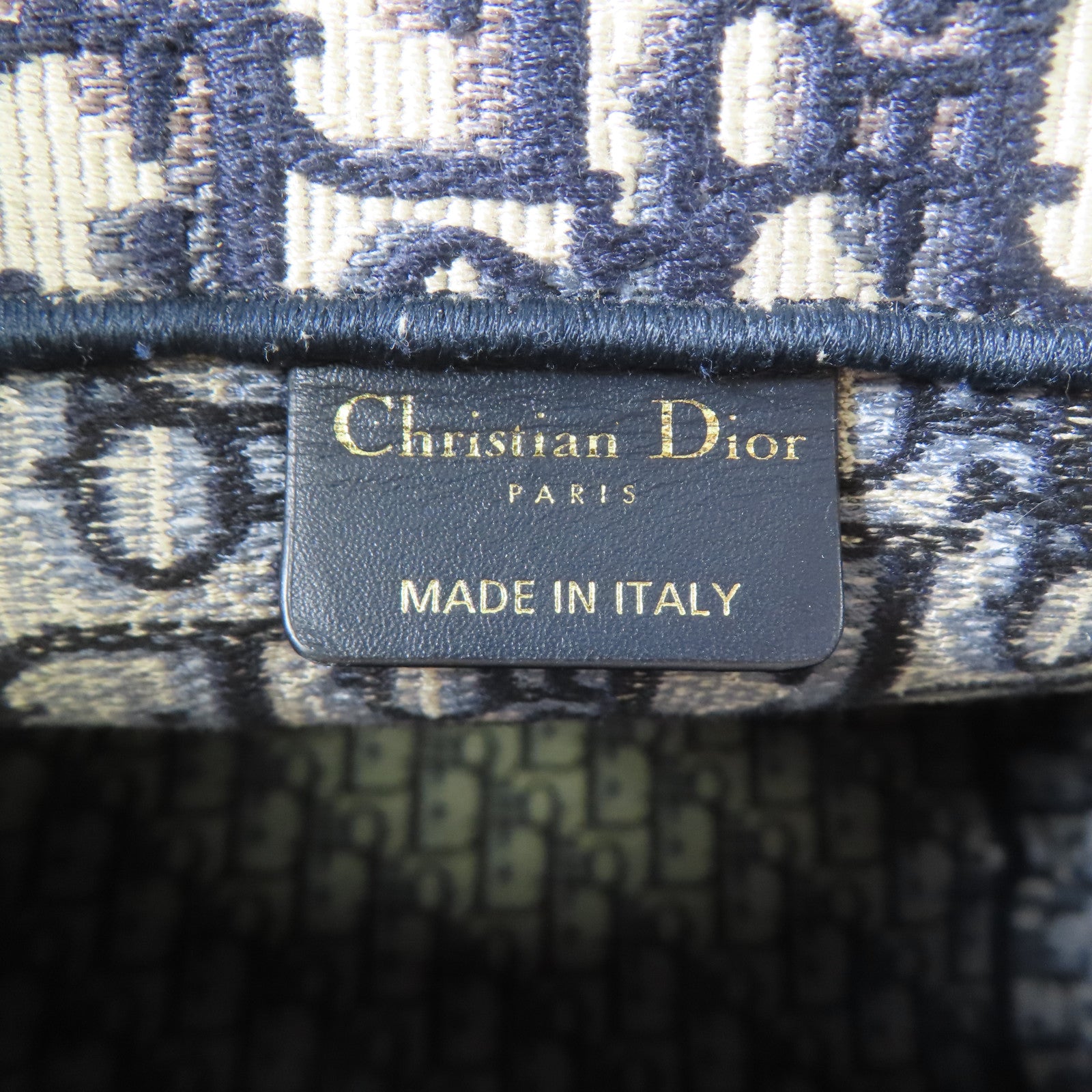 Dior 帆布Book Tote Bag手挽袋藍色