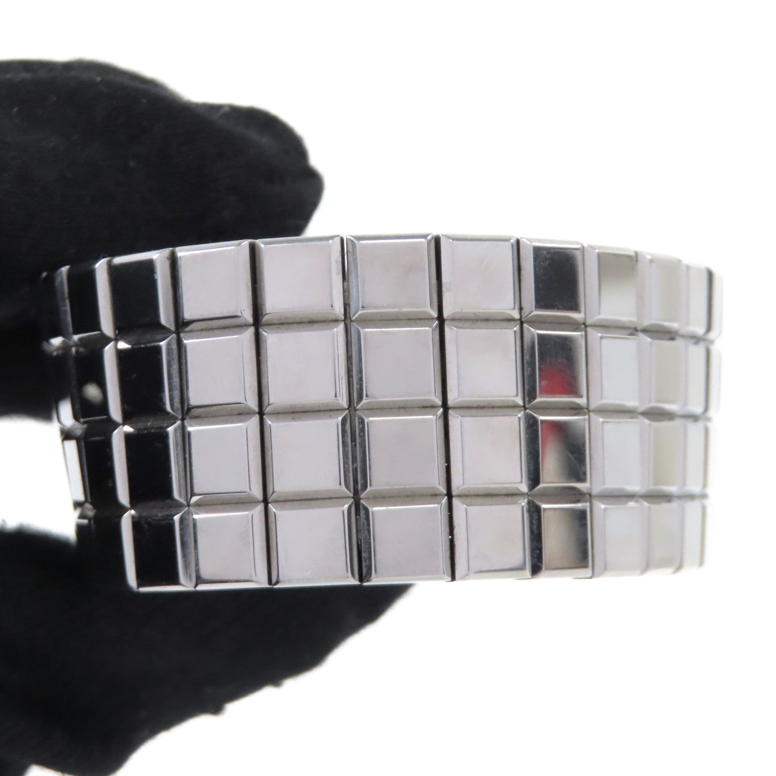 Chopard Ice Cube不鏽鋼手錶石英機芯銀色