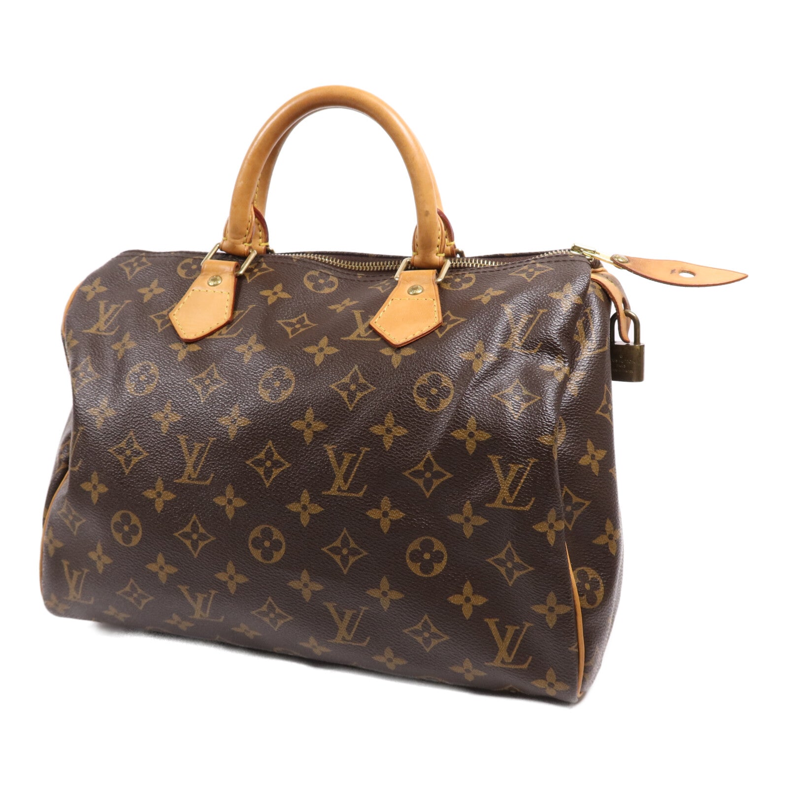 LOUIS VUITTON Monogram Speedy 30金扣手挽袋