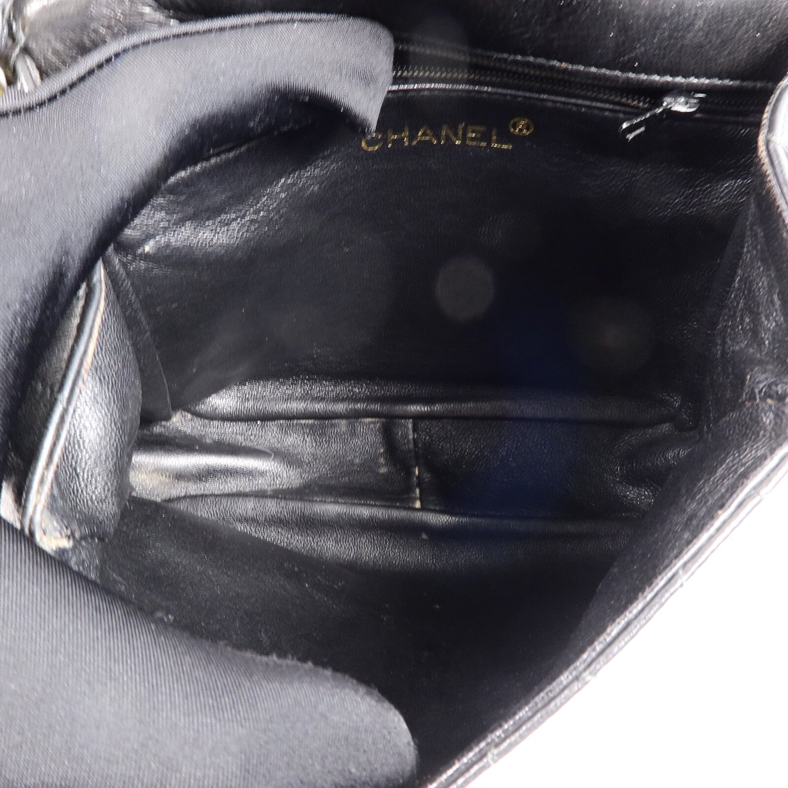 CHANEL 羊皮皮革Vintage Chain Shoulder鏈帶肩背袋