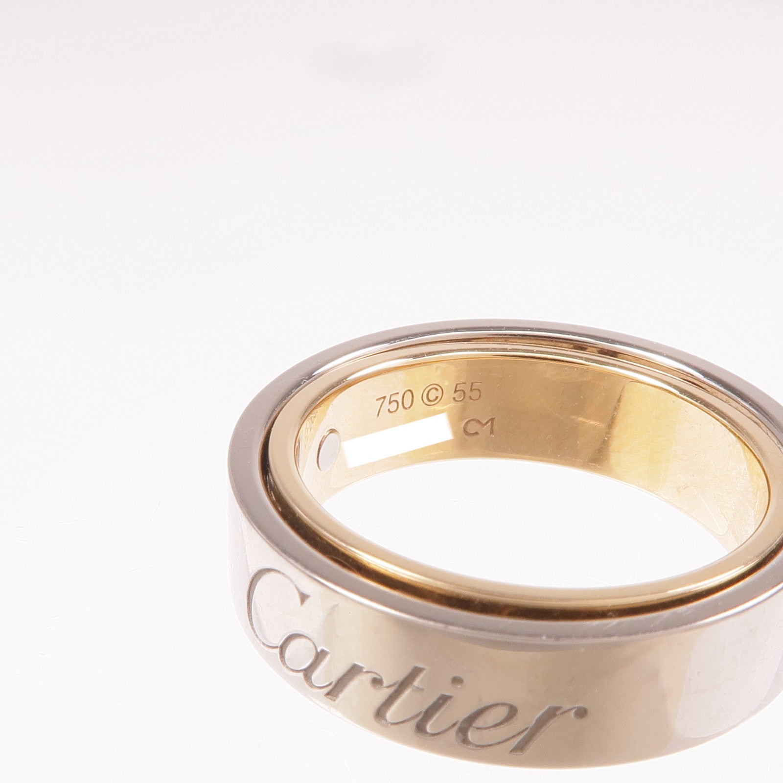 CARTIER 18K白金/玫瑰金Secret Love Ring戒指Cartier#55/US#7.25