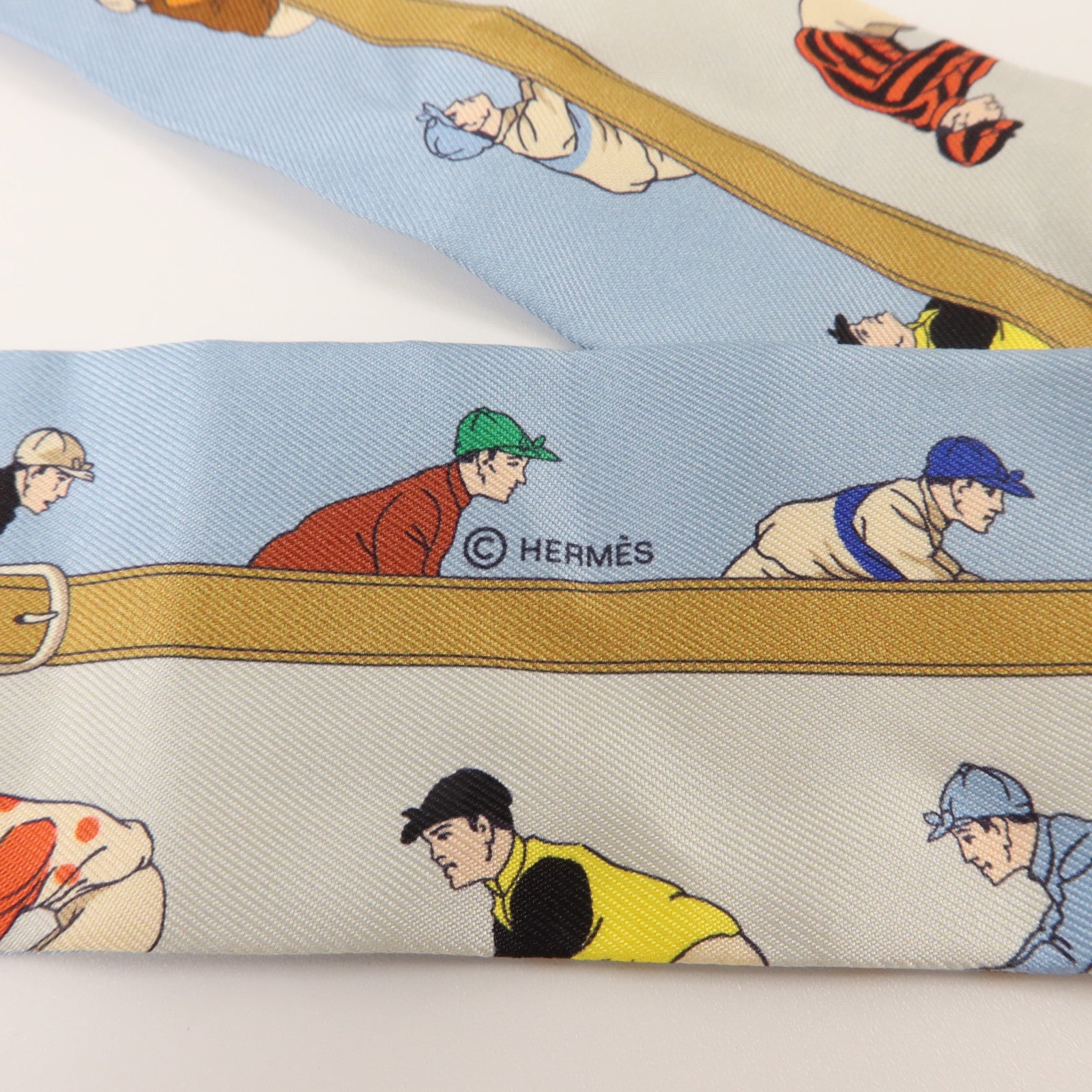 HERMES 絲質Twilly絲巾