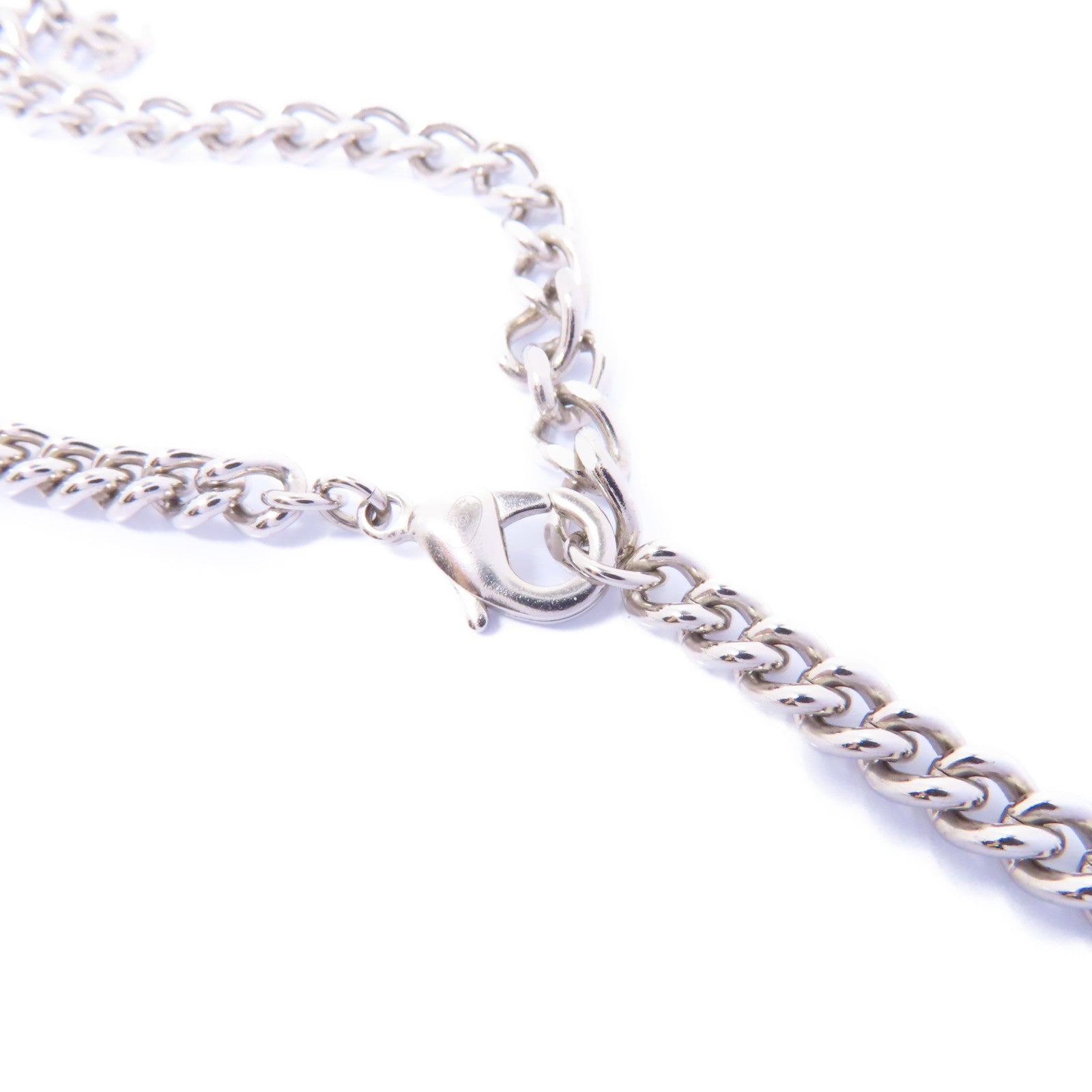 CHANEL 金屬Necklace項鍊銀色