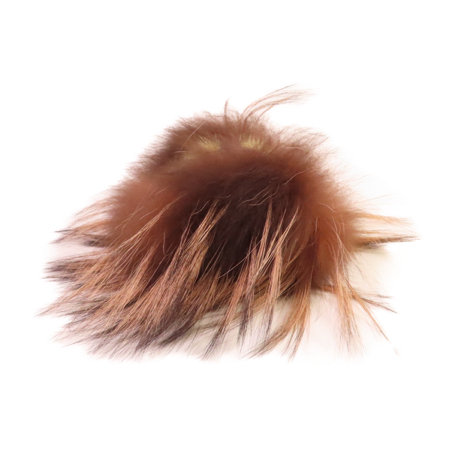 FENDI 毛毛Charm掛飾啡色/粉紅色