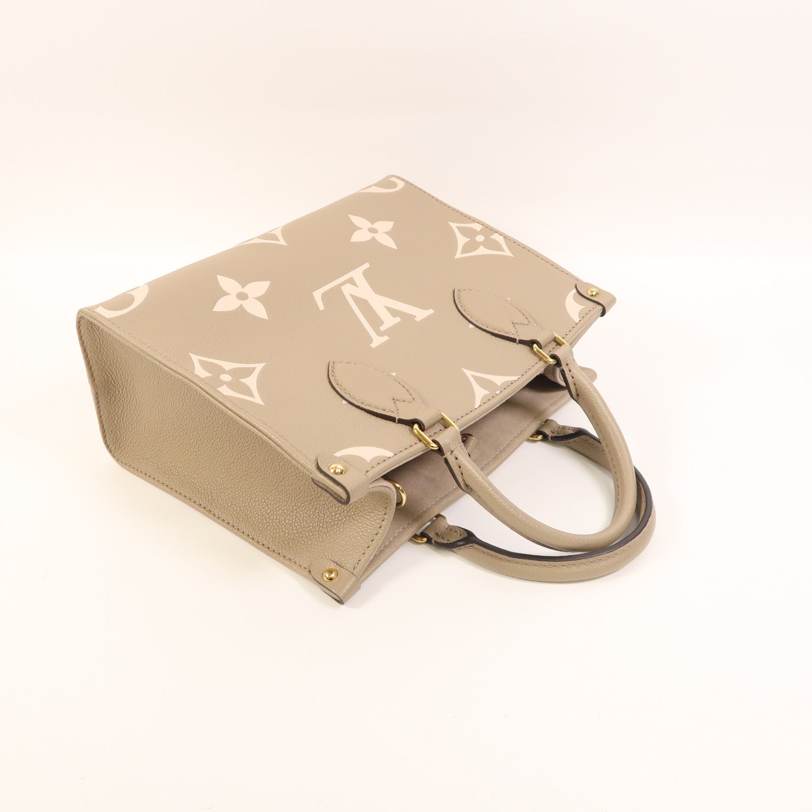 LOUIS VUITTON Monogram Empreinte OnTheGo PM金扣手挽袋